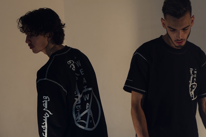 united-standard off white virgil abloh fall winter 2018 capsule collab collaboration info details release date collection t shirts tee tees long sleeve graphic black fw18