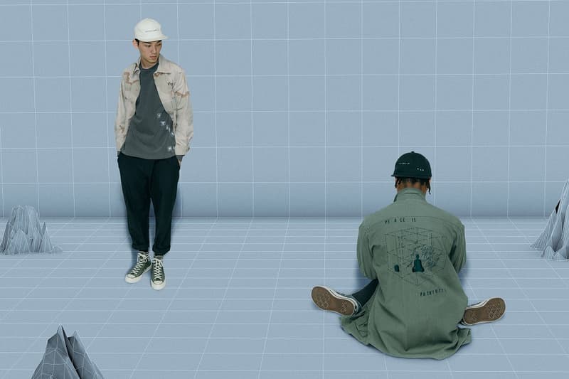 utopia now drop 1 lookbook brand first collection fw18 fall winter 2018 t shirts tees outerwear jackets pants graphics acid blotter burning monk