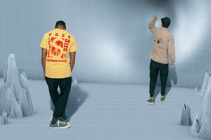 utopia now drop 1 lookbook brand first collection fw18 fall winter 2018 t shirts tees outerwear jackets pants graphics acid blotter burning monk