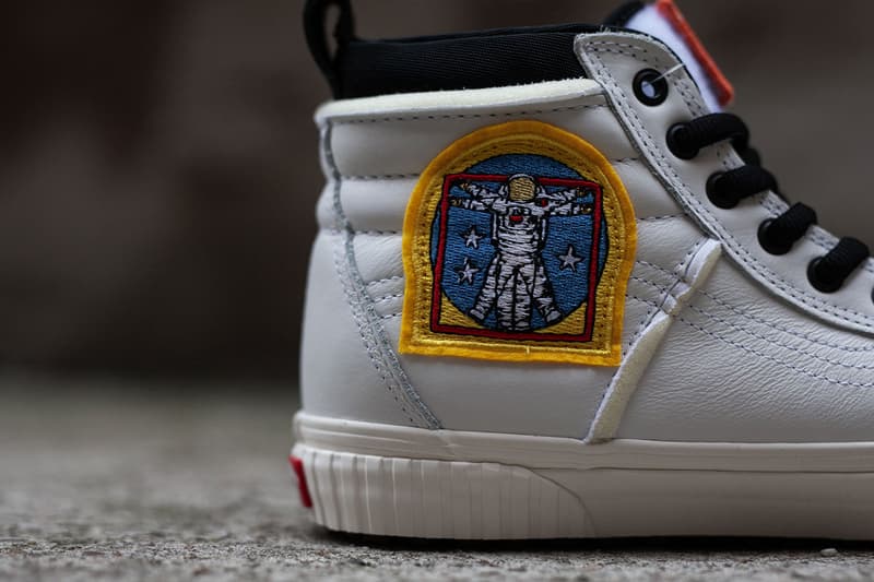 Vans Nasa Space Voyager Capsule Full Look Old Skool SK8-Hi True White Firecracker orange Black info Release Date