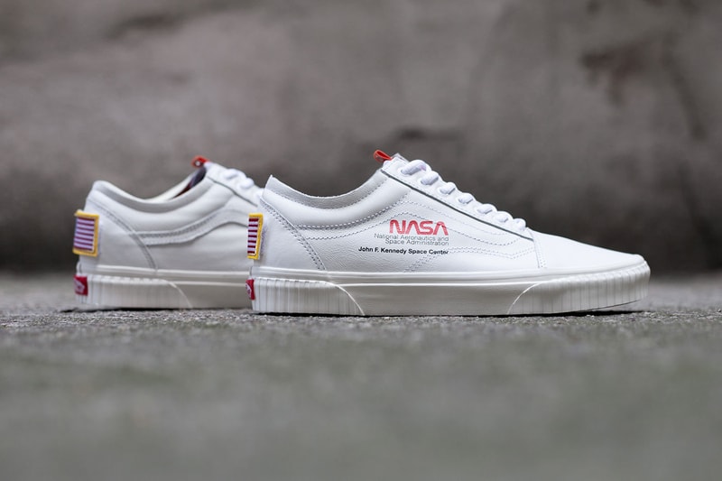 Vans Nasa Space Voyager Capsule Full Look Old Skool SK8-Hi True White Firecracker orange Black info Release Date