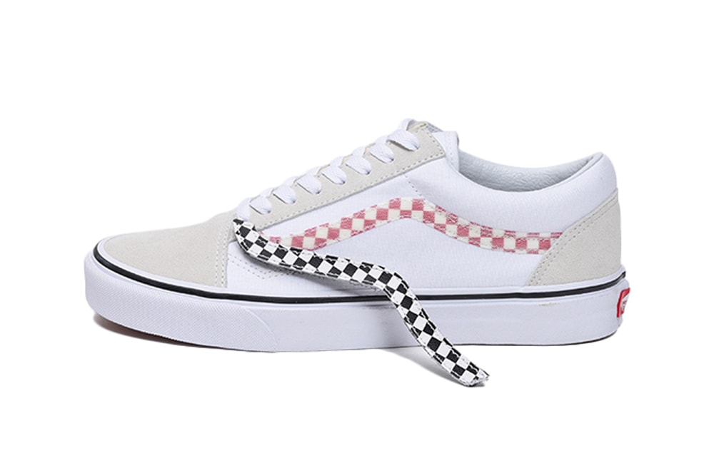 vans unisex adults' old skool trainers, off-white ((checkerboard