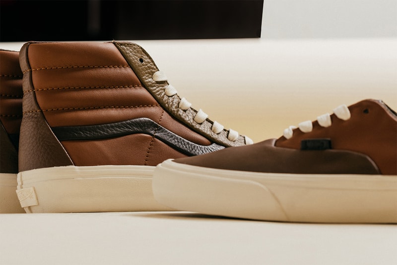 Vans Vault Premium Leather Multi Brown Pack authentic sk8-hi release info