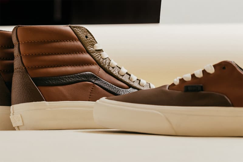 Vans Vault Premium Leather Multi Brown Pack authentic sk8-hi release info