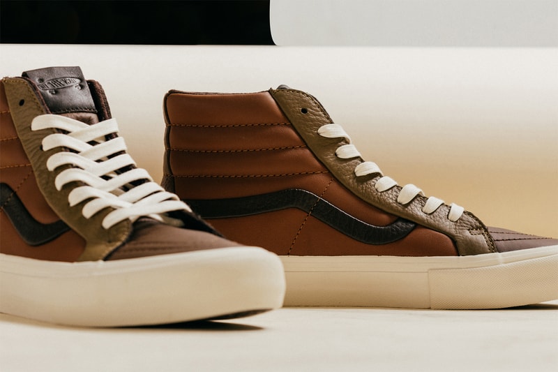 Vans Vault Premium Leather Multi Brown Pack authentic sk8-hi release info