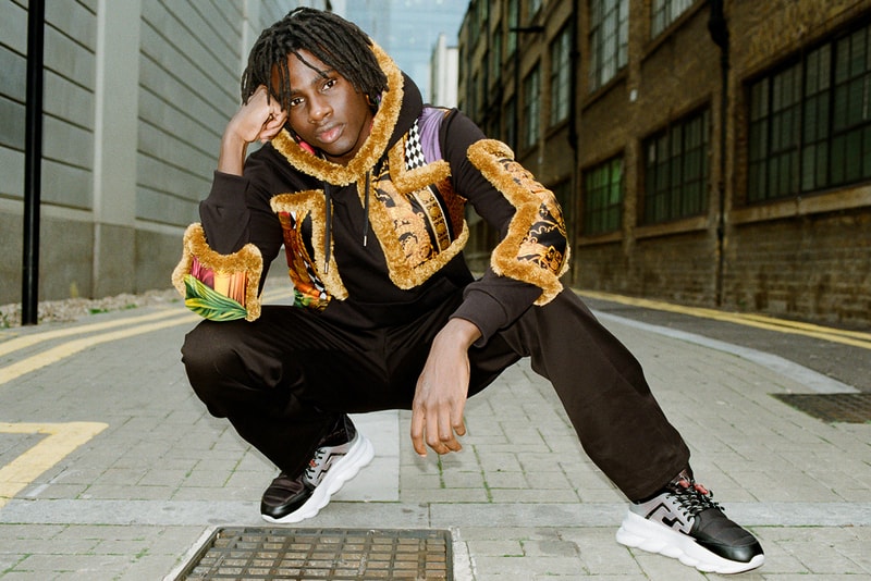 Versace Chain Reaction Sneaker Fall/Winter 2018 Collection Editorial London - NEEDS MORE KEYWORDS