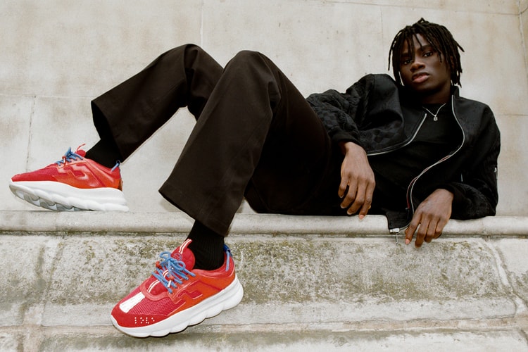 Versace's Chain Reaction Sneakers Hit the Streets of London in New Editorial