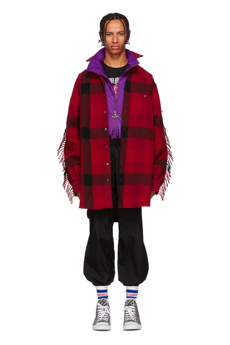 Vetements Fall Winter 2018 Red Flannel Western Shirt release info demna gvasalia