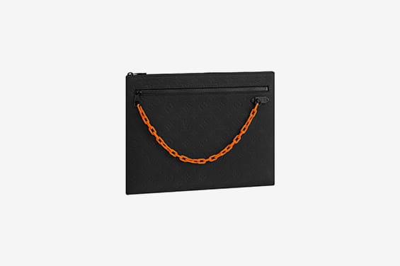 louis vuitton with orange chain