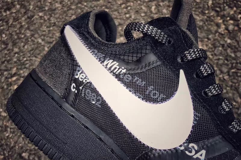 Virgil Abloh Nike Air Force 1 Black First Look White Release Date Info
