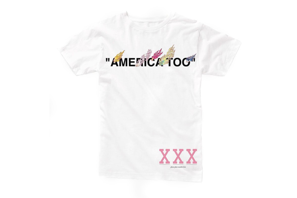 Takashi Murakami and Virgil Abloh: “AMERICA TOO” T-shirt