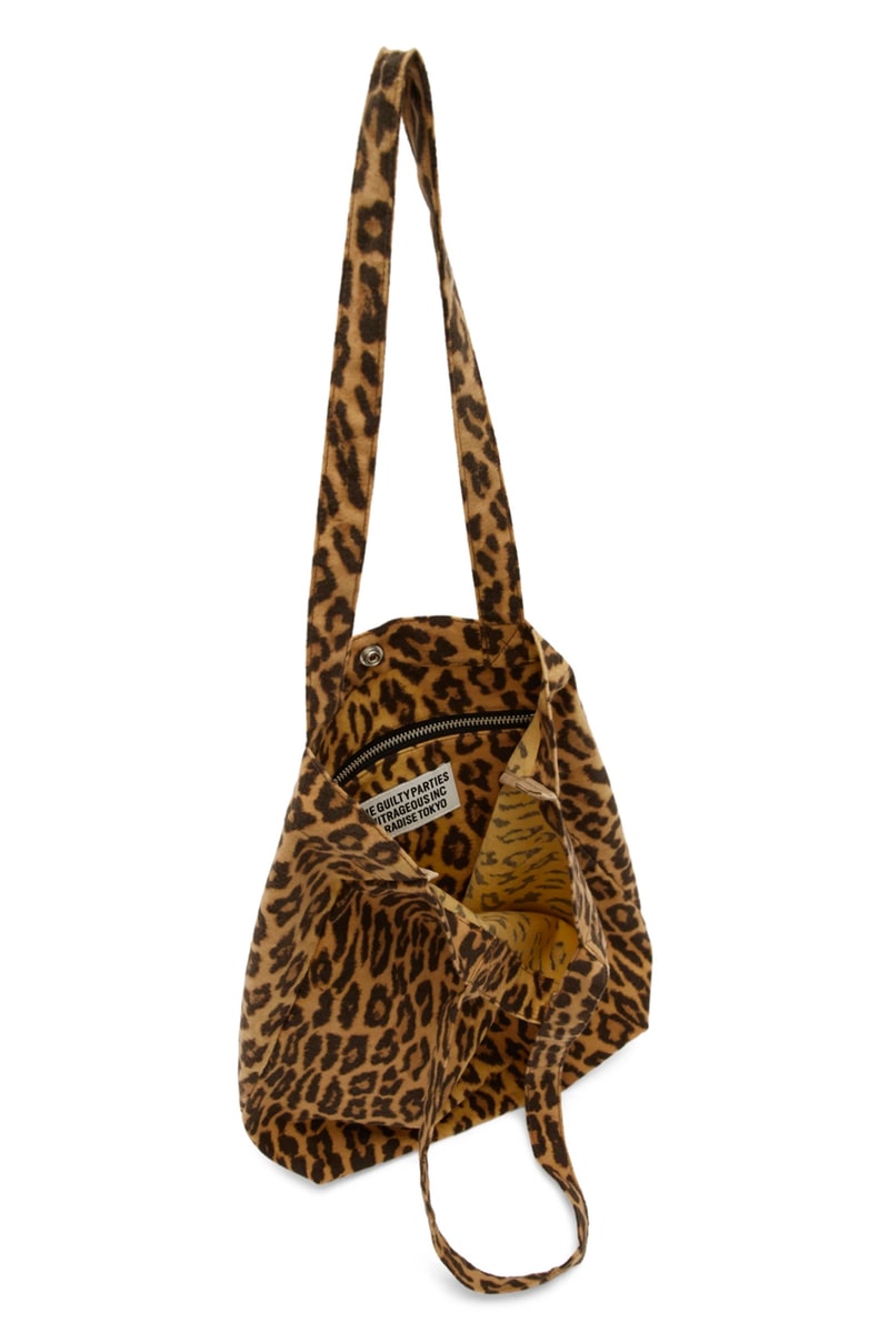 WACKO MARIA Leopard Print Tote Bag accessories release info SSENSE exclusive
