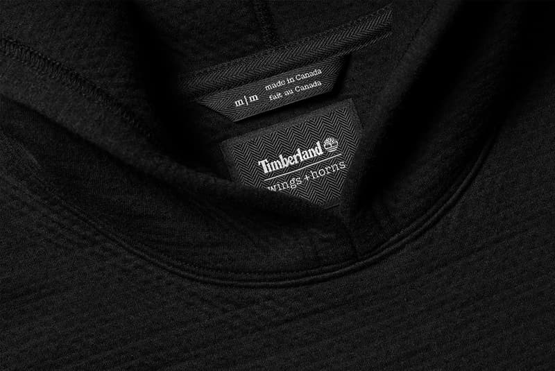wings+horns Timberland Capsule collection collaboration 6 inch boot hoodie joggers shirt black release info