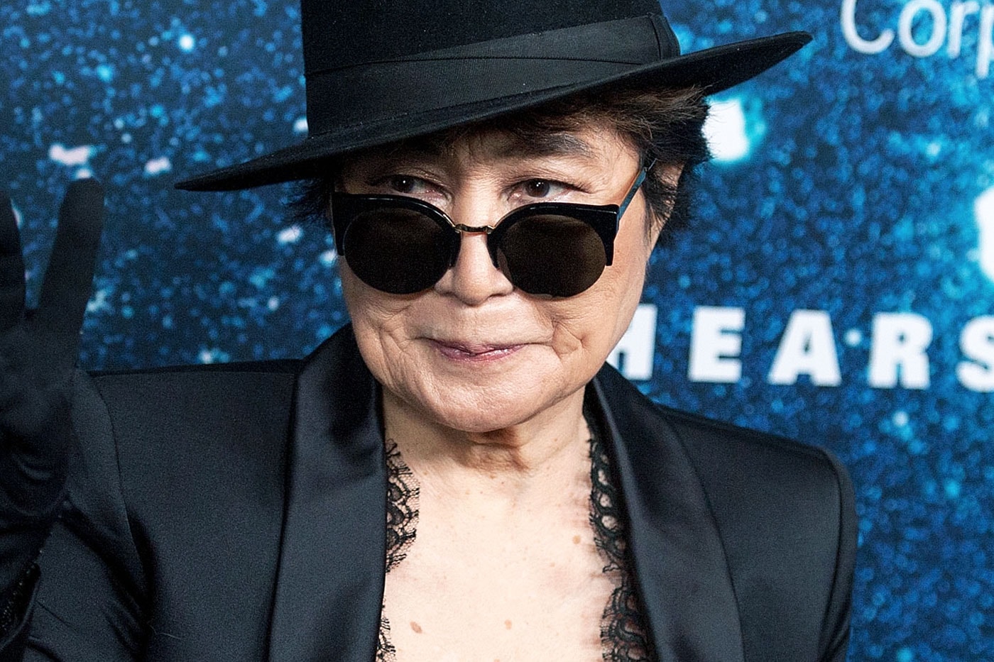 Yoko Ono Sets up Giant Human Peace Sign for John Lennon's 75th Birthday