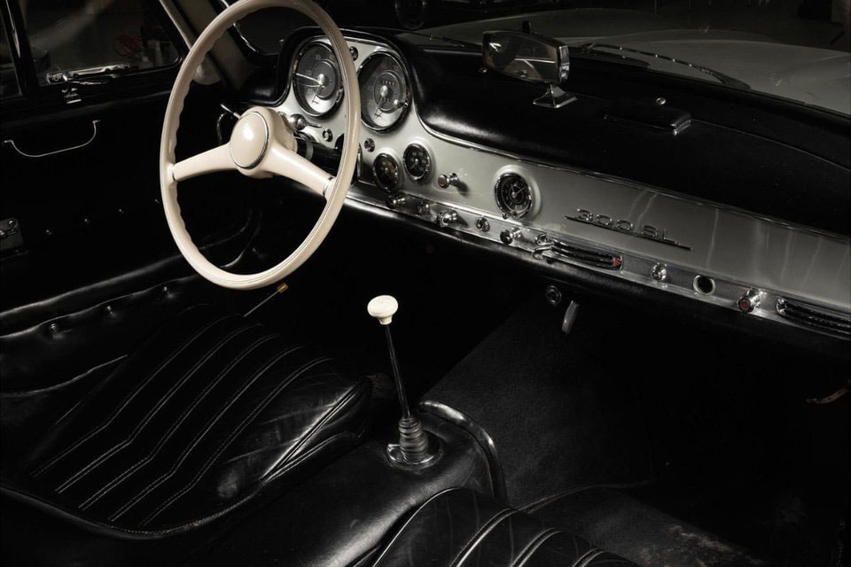 Mercedes-Benz 300SL Gullwing 1955 года выставлен на аукцион, винтажный редкий автомобиль для коллекционеров, автомобильный доротеум