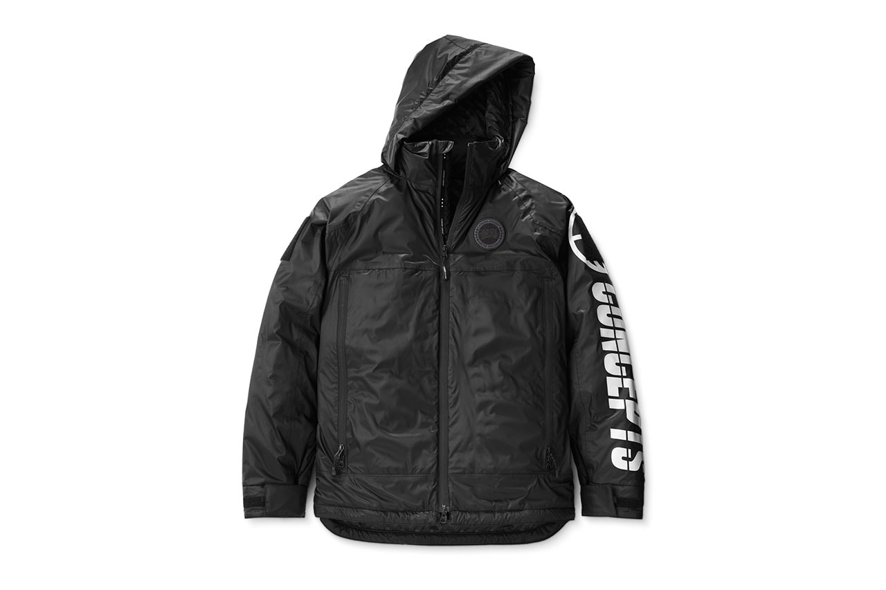 Concepts canada goose denary jacket fall winter 2018 collaboration release date info november 16 2018 store web shop retail price black 3m logo hat beanie toque print collaboration