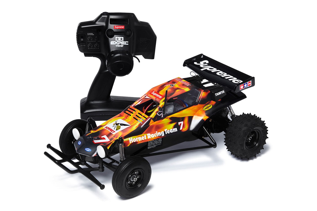 Supreme tamiya hornet rc radio controlled car toy release date drop accessory info november 15 2018 new york video oliver payne