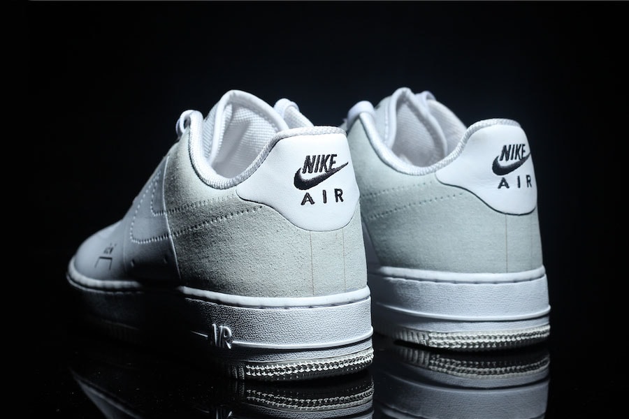 A COLD WALL Nike Air Force 1 Low Black Colorway Grey Leather Suede Samuel Ross White December 2018 Dark Light Another Look