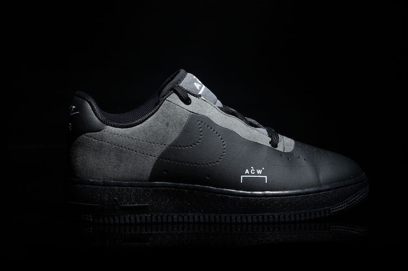 A COLD WALL Nike Air Force 1 Low Black Colorway Grey Leather Suede Samuel Ross White December 2018 Dark Light Another Look