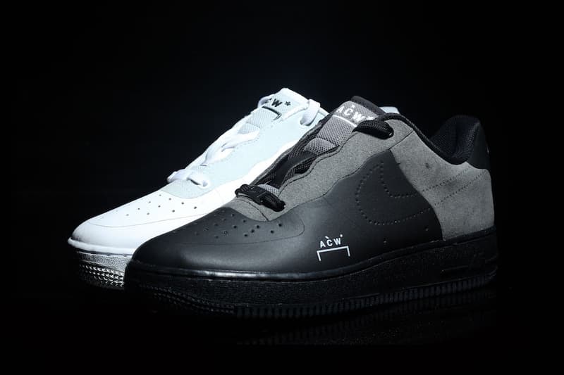 A COLD WALL Nike Air Force 1 Low Black Colorway Cinza De Couro Camurça Samuel Ross Branco Dezembro 2018 Dark Light Outro Visual