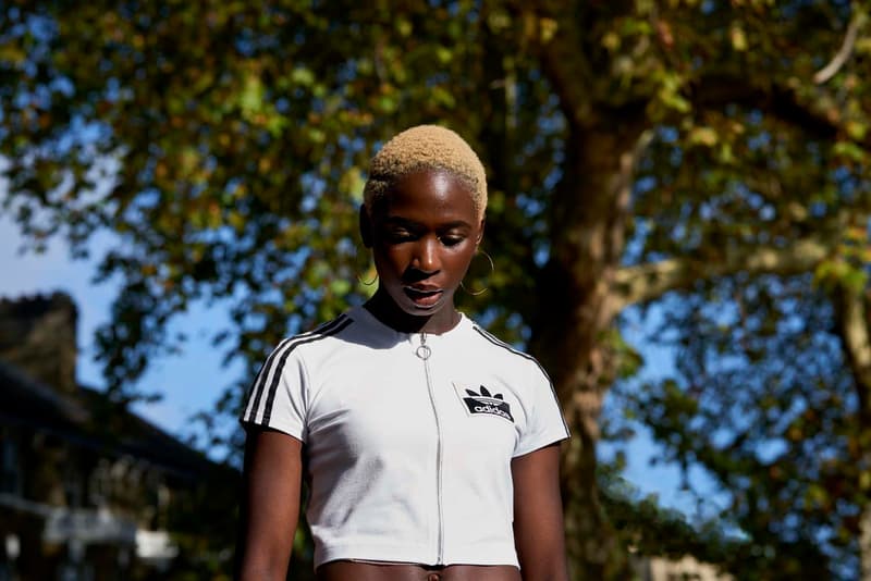 adidas Originals Olivia Oblanc Collaboration yellow black tees t shirts lookbook fall winter 2018 white hoodies outerwear pants jackets blue red buy details info purchase