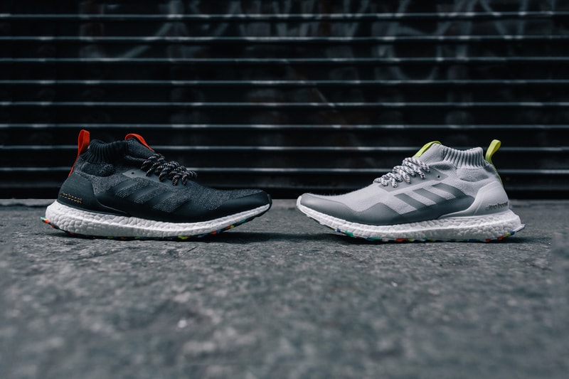 Finish Line x adidas In Pursuit Of Drop TJ Porter Jay Critch sports ultraboost mid sneakers nyc black grey gray red neon green yellow