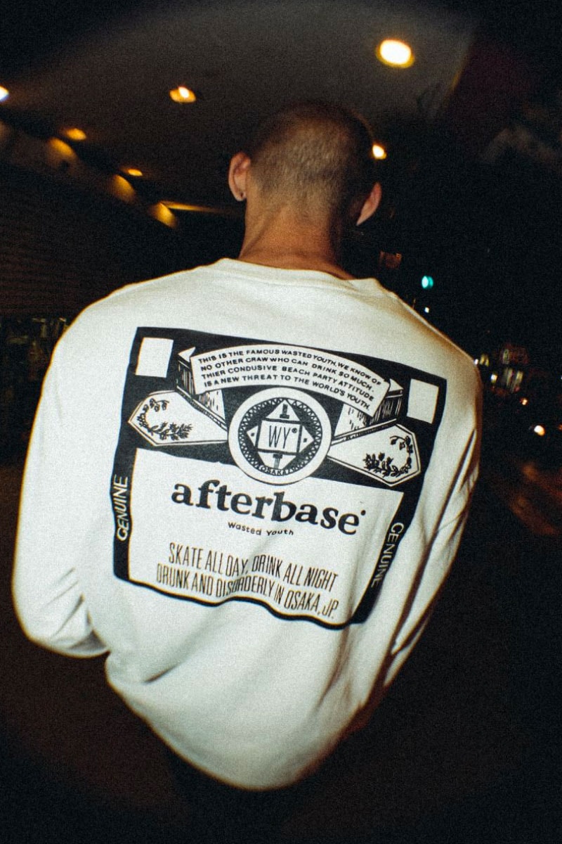 afterbase x Wasted Youth Exclusive Pop Up Capsule hat pillow hoodies long short sleeve t shirt Verdy