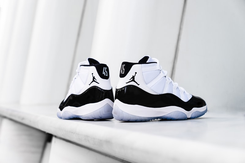 air jordan 11 concord closer look 2018 december footwear jordan brand  white black patent leather 45 4 5 michael