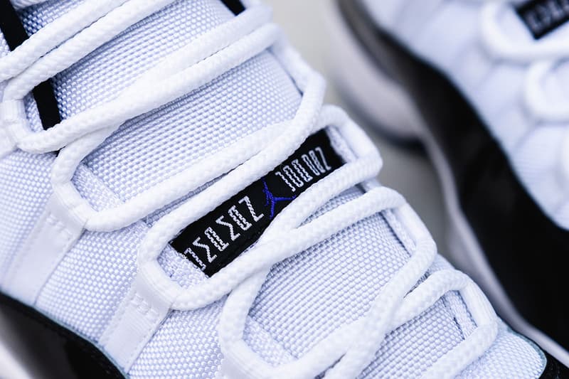 air jordan 11 concord closer look 2018 december footwear jordan brand  white black patent leather 45 4 5 michael