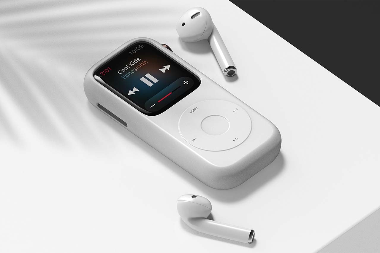 Apple Watch iPod Case Details Music Play Pause Back Next Rewind Fast Forward Menu Buttons 