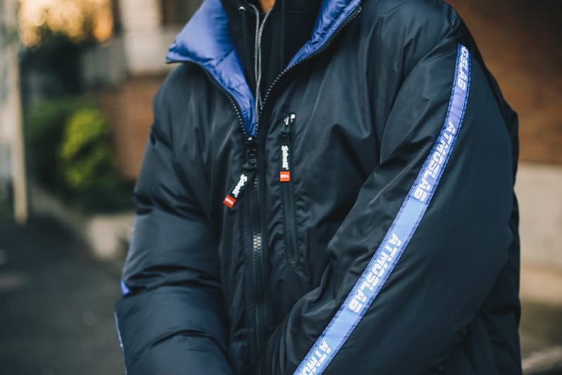 atmos lab schott nyc fall winter 2018 colleciton riders jacket jackets outerwear fleece natural black blue yellow reversible down buy price where