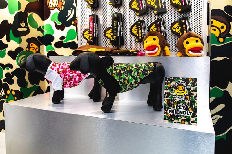 Baby Milo's Pet Collection Pop-Up bape a bathing ape dogs monkeys pet stuff hong kong