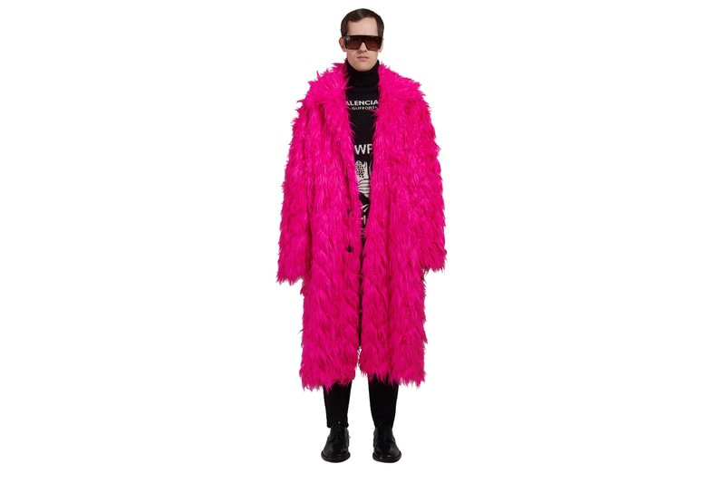 Balenciaga Rose Bubble Gum Coat hot pink jackets fall winter 2018