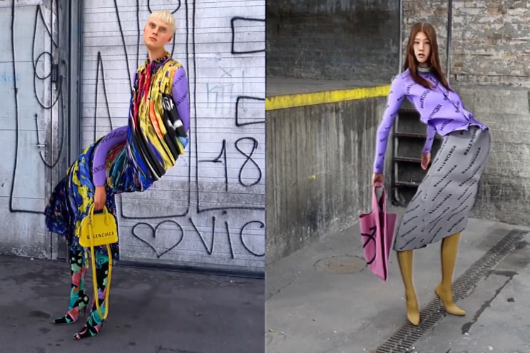 balenciaga spring summer collection yilmaz sen motion art videos lookbooks fashion style 