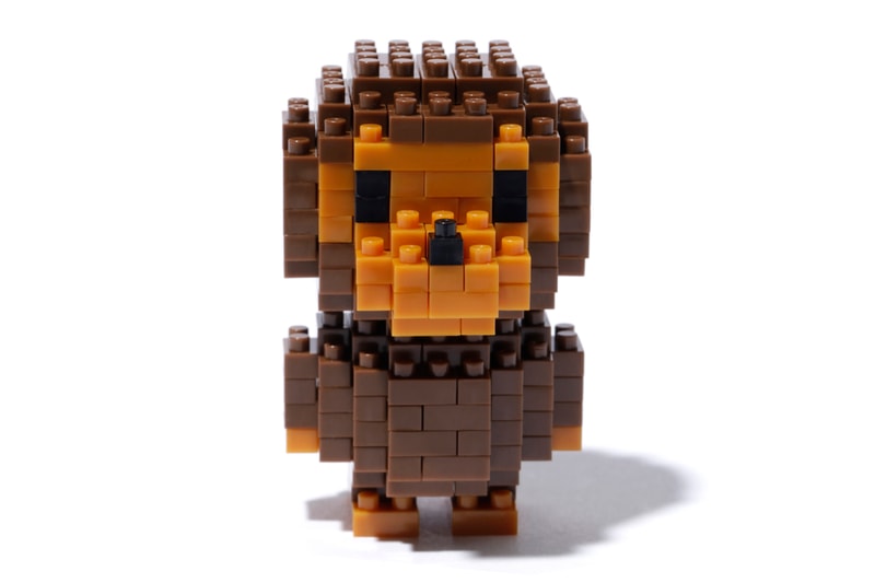 nanoblock x Baby Milo x BAPE Collection apparel t-shirts lego building blocks fall winter 2018 25 anniversary ape head