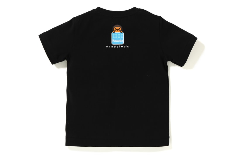 nanoblock x Baby Milo x BAPE Collection apparel t-shirts lego building blocks fall winter 2018 25 anniversary ape head