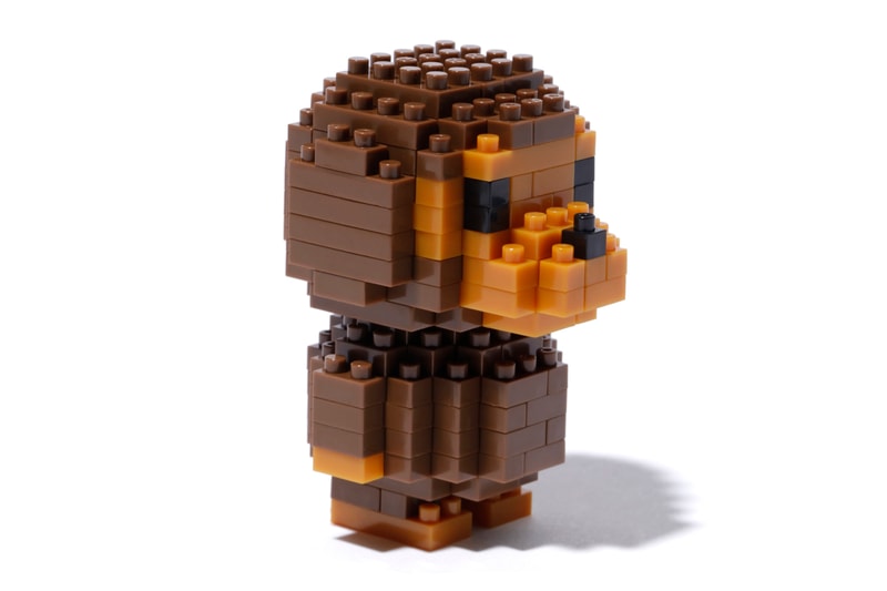 nanoblock x Baby Milo x BAPE Collection apparel t-shirts lego building blocks fall winter 2018 25 anniversary ape head