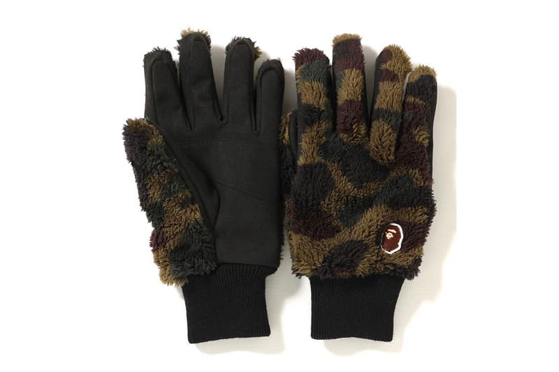 BAPE Extends Its FW18 Accessory Lineup fall winter porter gloves scarfs neck warmers boa hat