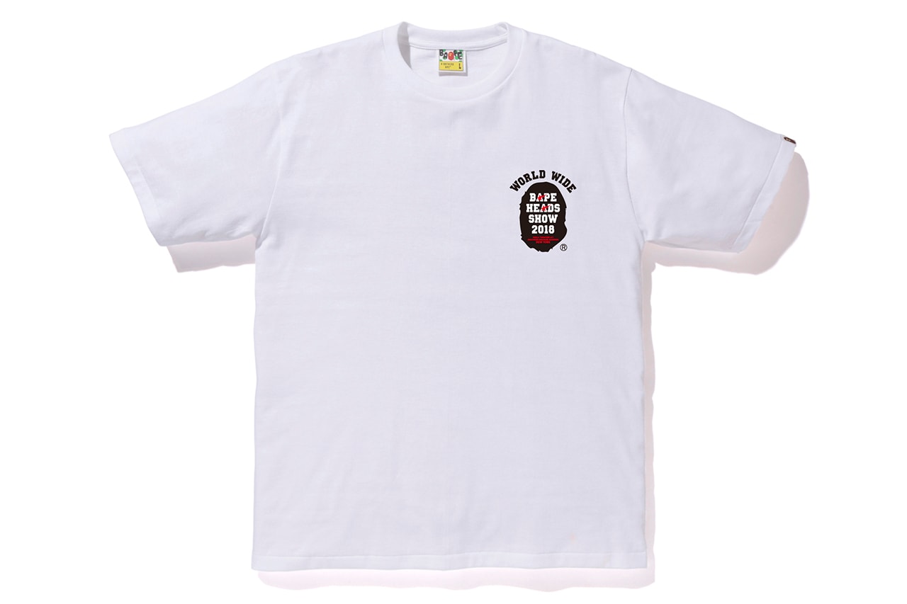 bape bathing ape heads show tee shirt print design release exclusive launch buy graphic Kid Cudi, Pusha T, Lil Yachty, Wiz Khalifa Big Sean ape