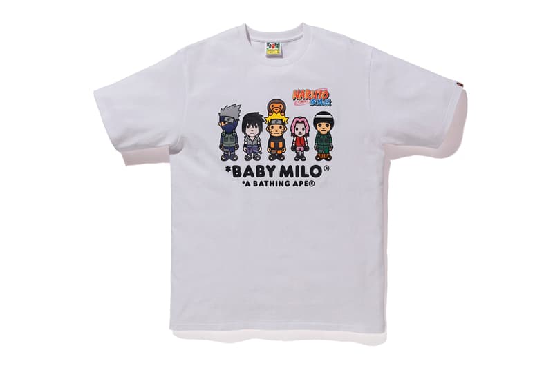 BAPE x Naruto & Boruto Collaboration Details Collab Fashion Clothing Collection Boruto: Naruto Next Generations Baby Milo Manga Anime Graphic Print buy cop release details