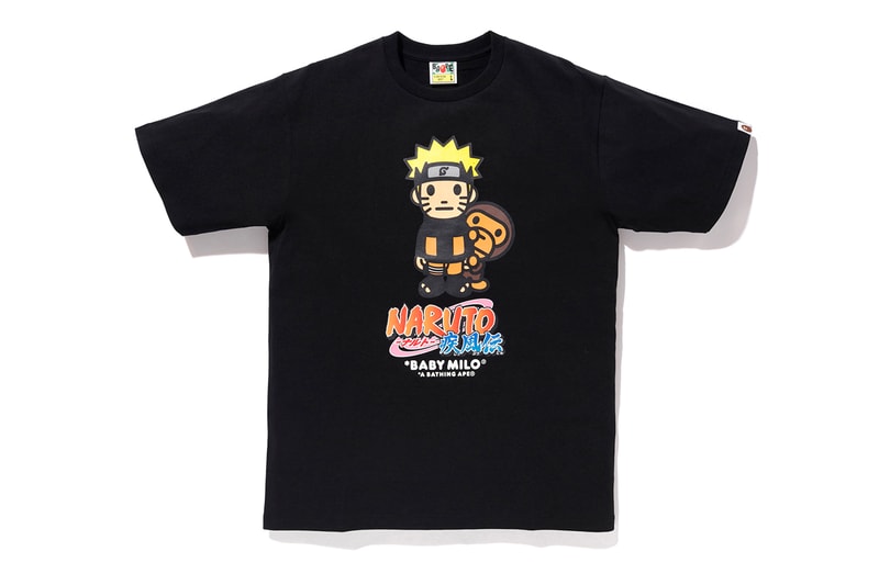 BAPE x Naruto & Boruto Collaboration Details Collab Fashion Clothing Collection Boruto: Naruto Next Generations Baby Milo Manga Anime Graphic Print buy cop release details