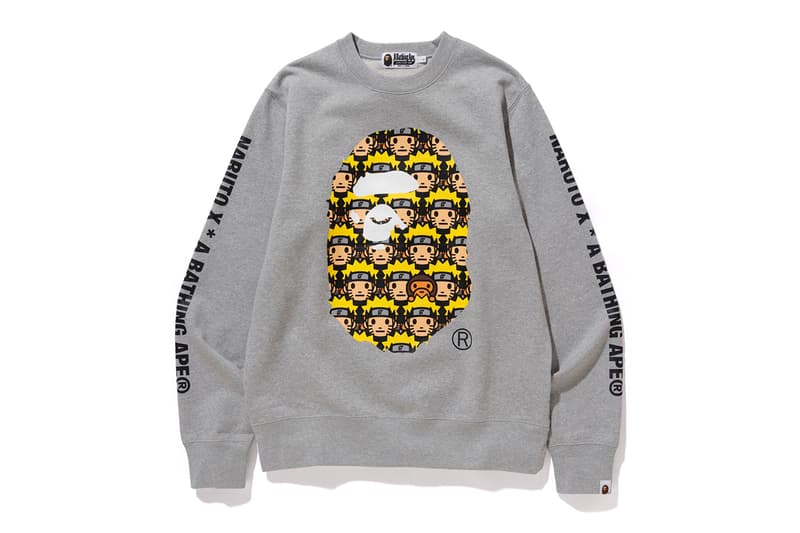 BAPE x Naruto & Boruto Collaboration Details Collab Fashion Clothing Collection Boruto: Naruto Next Generations Baby Milo Manga Anime Graphic Print buy cop release details