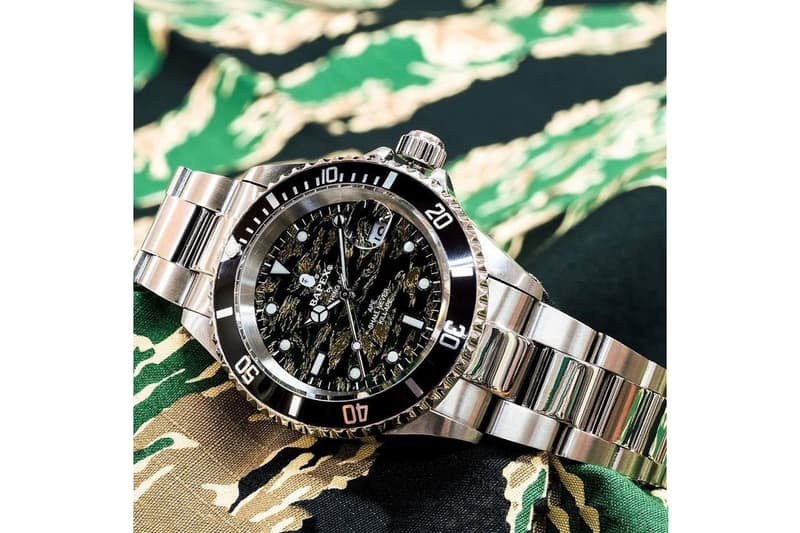 BAPE Tiger Camo Type 1 BAPEX a bathing ape watches timepieces camo ape head