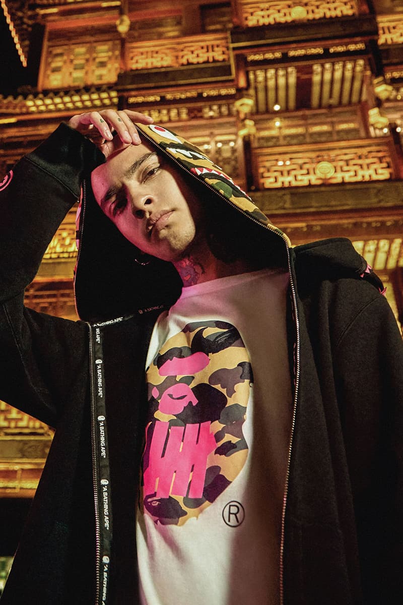 UNDEFEATED x BAPE 2018 Exclusive Collection Collab Collaborations Fashion Clothing Cop Purchase Buy Shanghai Store Launch