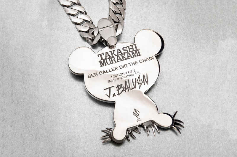 Ben Baller x Takashi Murakami J.Balvin Diamond Chain super flat japan art anime MR. painting sculptures music LA Luxury ice bling bling drip sparkle gold 18k flashy 