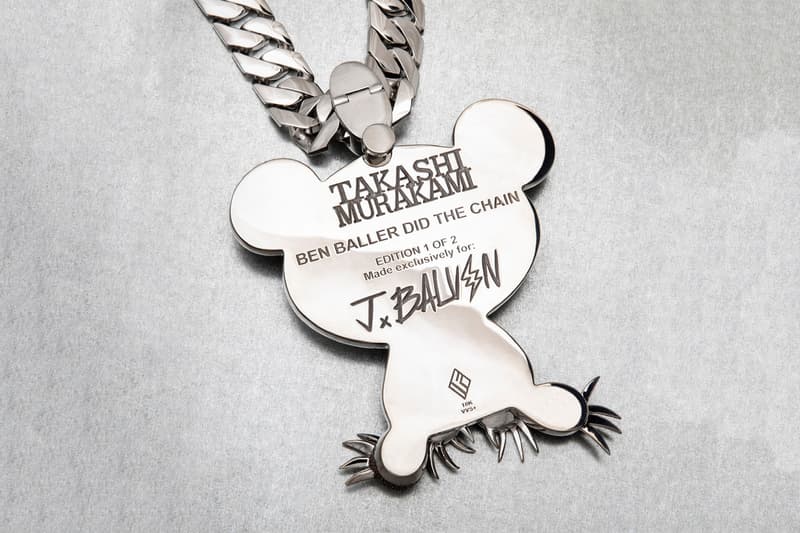 Ben Baller x Takashi Murakami J.Balvin Diamond Chain super flat japan art anime MR. painting sculptures music LA Luxury ice bling bling drip sparkle gold 18k flashy