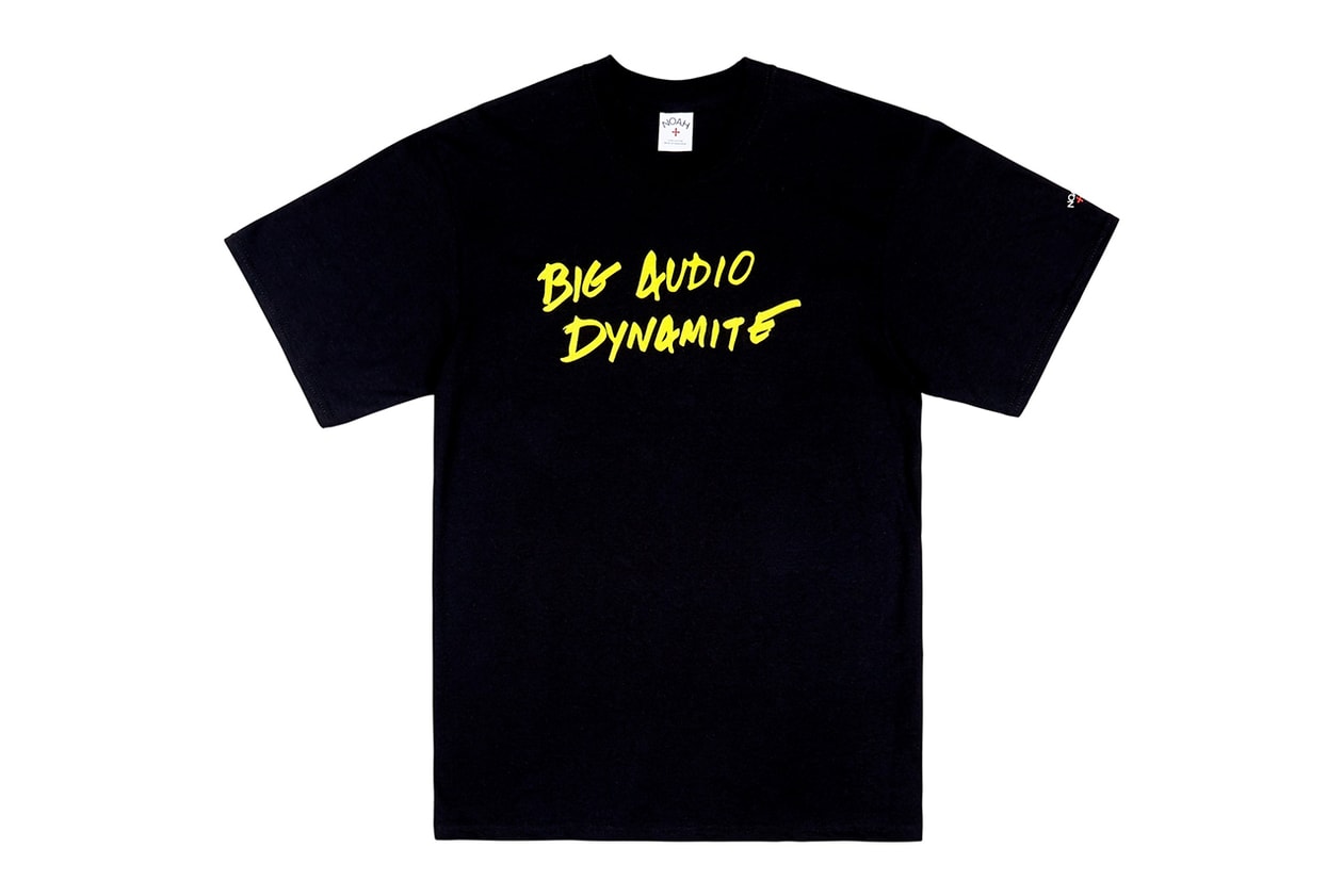 Big Audio Dynamite NOAH Fall Winter 2018 Collaboration Collection don letts baracuta jacket suit jeans tee shirt enamel pin bad drop release date info online web store november 2018 15