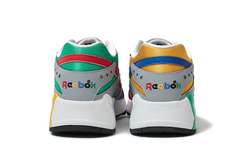 BILLY's Reebok Aztrek "Grey/Cobalt/Big Green" exclusive colorway "Nintendo 64" Released Date pre order december 2018 blue green red yellow