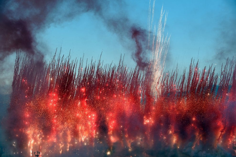 cai guo qiang florence fireworks flowers artworks installations