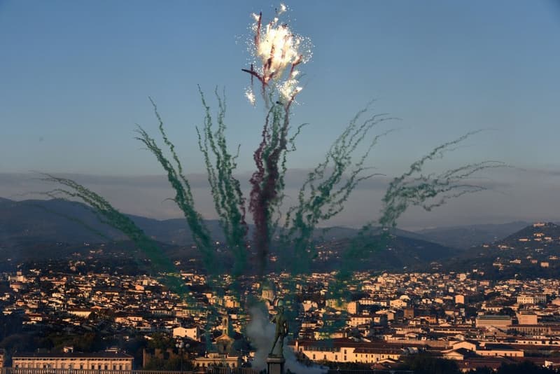 cai guo qiang florence fireworks flowers artworks installations